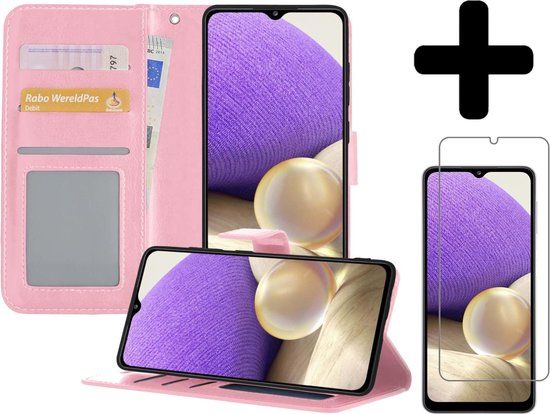LUQ Book Case for Samsung Galaxy A32 4G - Light Pink