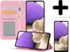 LUQ Book Case for Samsung Galaxy A32 4G - Light Pink