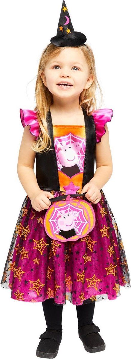 Amscan Heksenkostuum Peppa Pig Meisjes Roze 12-24 Maanden