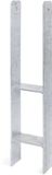 GAH Alberts H-paalhouders 116 mm Staal Zilver
