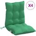 Maison Exclusive - Lot de 4 coussins de chaise à dossier bas en tissu Oxford vert