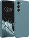 kwmobile telefoonhoesje geschikt voor Samsung Galaxy S22 - TPU backcover met siliconen coating - Smartphone case in Arctische nacht