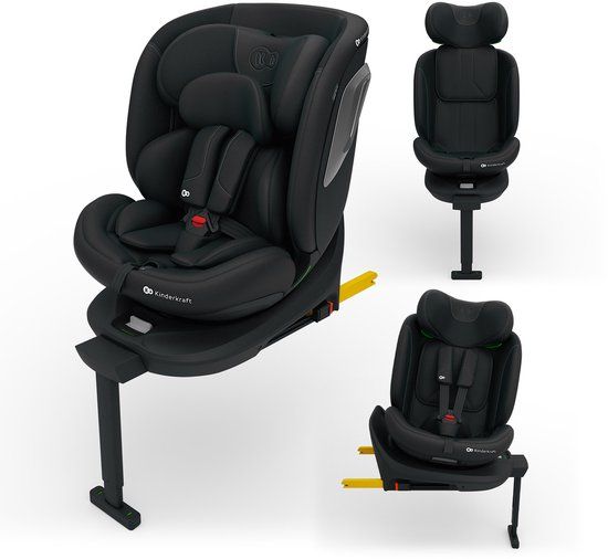 Kinderkraft I-360 2 PLUS Autostoel – 40-150 cm i-Size – Met Isofix – Groep 0/1/2/3 – Tot 12 Jaar – Zwart