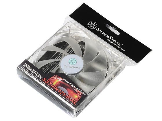 Silverstone FN121-P-RL 120mm Transparant Rood