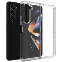 Phonillico® Samsung Z FOLD 5 Hoesje - Schokbestendig Beschermend Zacht Siliconen Transparant