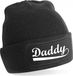 Bellatio Decorations Muts met daddy tekst - zwart - heren