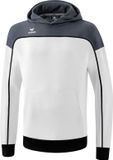 Erima Change Sweatshirt Met Capuchon Kinderen - Zwart / Slate Grey / Wit | Maat: 128