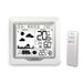 La Crosse Technology WS6823WHI-SIL digitale weerstation Zilver, Wit LCD Batterij