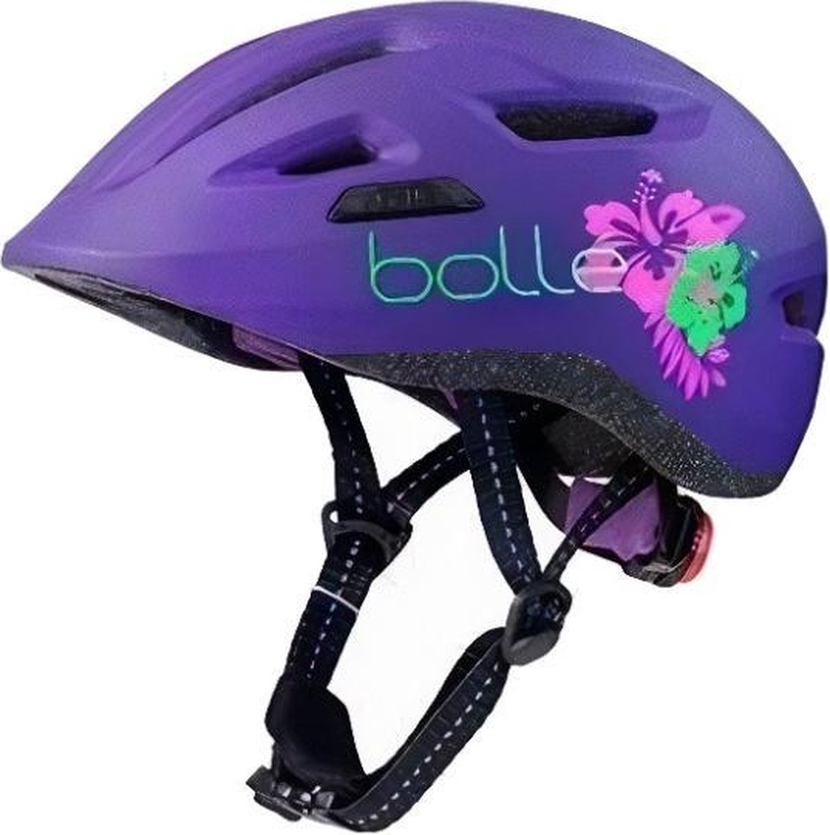 Bollé Fietshelm Stance Junior 47-51 Cm Paars/groen Mt Xs