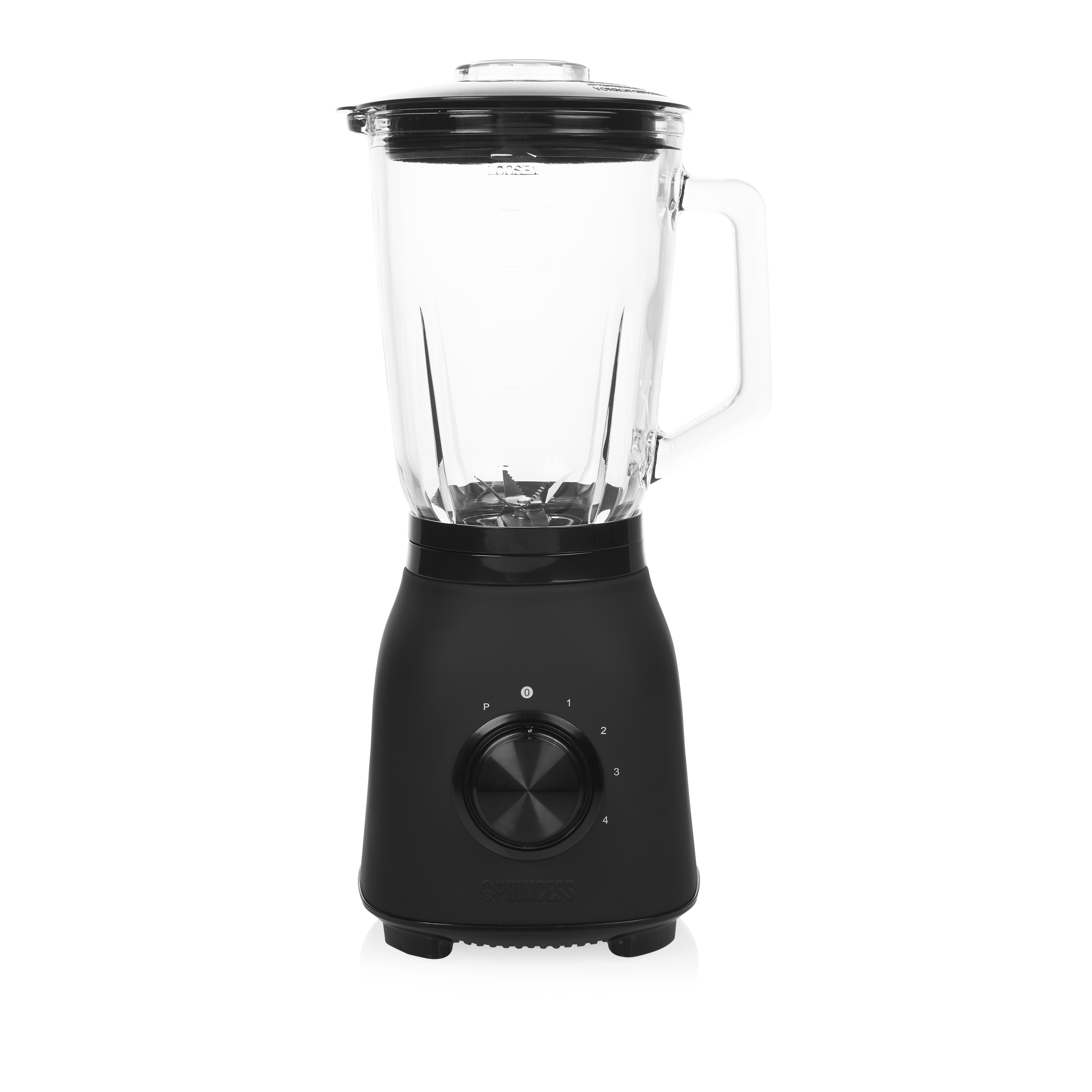 Princess 212092 Black Steel Blender - 1.5L - 1000W - 4 Snelheden - Zwart