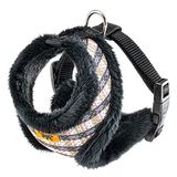 Ferplast NIKITA FUR XS Hondentuigje en katten, ademend, zacht kunstbont, verstelbare riem, tartan