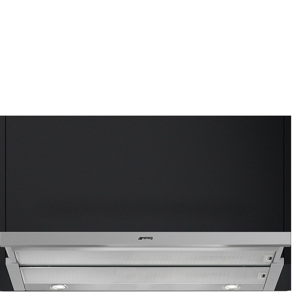 Smeg KSET999XE - Semi-inbouw (uittrekbaar) Afzuigkap - Zilver - 647 m³/uur - A