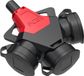 PC Electric 253711-sr 3-voudige koppeling Rubber 250 V Rood IP54