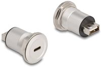 Delock USB 2.0 Type-C™ to Type-A built-in female aluminium