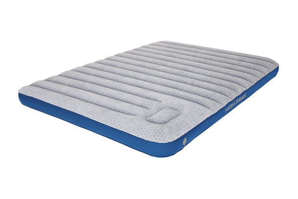 High Peak Cross-Beam Double XL Airbed - Blue/Light Grey - 2-Person - 210x140x20cm