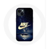 Nike Hoesjes voor iPhone 14 Gold Logo Night Star Maniacase