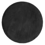 andiamo Hoogpolig tapijt zachte pool Softskin lamsvel effen kleur antraciet, 80 cm rond