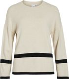 VILA - VIRIL O-NECK OVERSIZE L/S KNIT TOP- NOOS - Dames - Gebreide truien