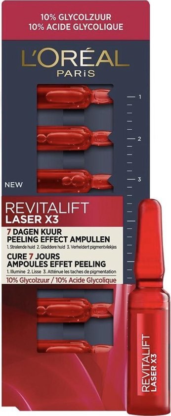 L'Oréal L'Oréal Paris Revitalift Laser X3 Peeling Effect Ampullen - 7 Daagse Kuur