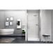 Novellini Young 2.0 Douchedeur wit RVS 195x82-86cm helder glas