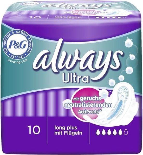 Always Ultra Thin Long band met vleugels 10st