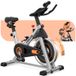 YOSHI Vélo d'appartement Magnétique Réglable, Vélo d'appartement Adulte Connecté, Silencieux Avec Support Tablette Et Selle Réglable Confortable - Capacité 136 kg