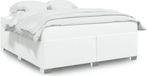 Maison Exclusive - Cadre de lit sans matelas blanc 200x200 cm similicuir