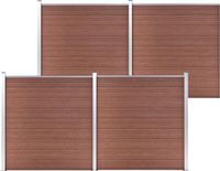 vidaXL Schutting 699x186 cm HKC bruin