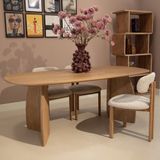 DÉJA Living Eettafel Majada - Deens Ovaal Naturel Mangohout - 240x100x76cm