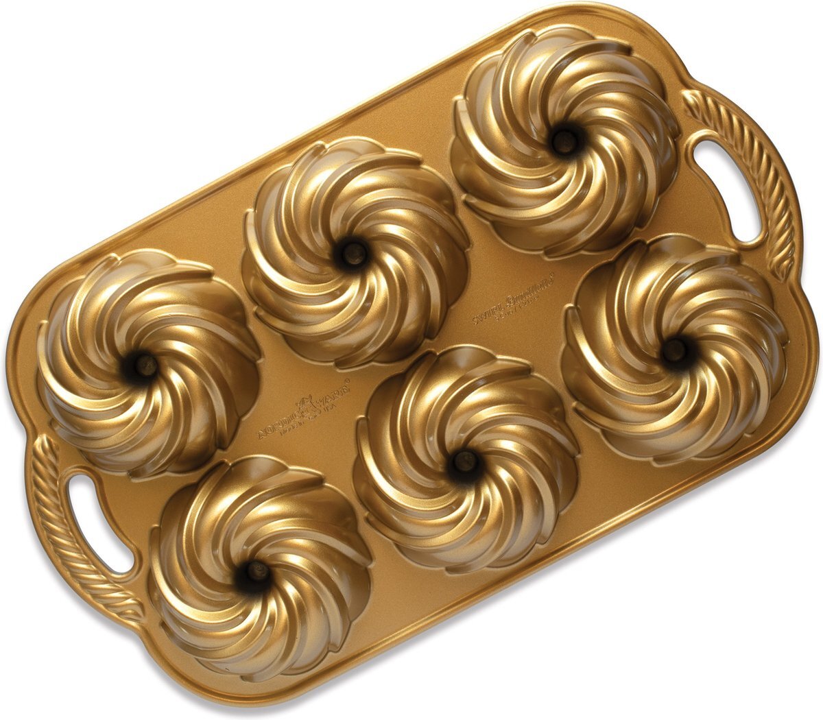 Nordic Ware Tulband Bakvorm "Swirl Bundtlette Pan" - | Premier Gold