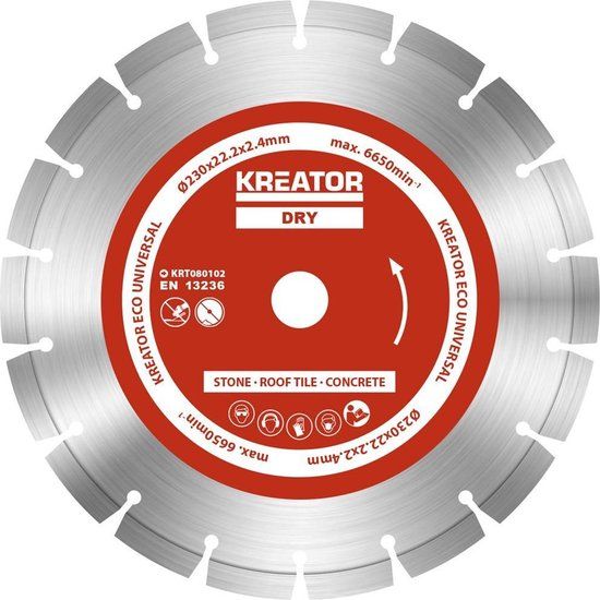 Kreator Diamantschijven set – Ø230MM – universeel – 3 stuks