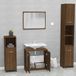 Maison Exclusive - Ensemble de meubles de salle de bain aspect chêne brun en bois composite