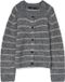 VERO MODA VMAWESOME SHINE LS O-NCK STRIPE CARD BOO Dames Cardigan S Dark Grey Melange