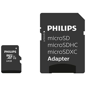 Philips FM64MP45B 64GB MicroSDXC Memory Card - Class 10, UHS-I, U1