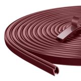 AiQInu Deurafdichting, rubber, zelfklevend, D-vormig, zwart