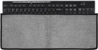 kwmobile Toetsenbordhoes voor Logitech MK270 Wireless Toetsenbordetui – Stofbescherming Met Ritssluiting – donkergrijs