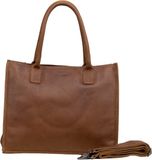 DSTRCT Preston Park Dames laptoptas - 15 inch - Leer - Cognac