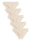 Next - Dames - Set van 5 katoenrijke bikini's - Huidkleur