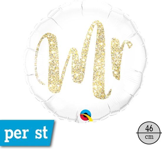 Folat Folieballon Mr Glitter Goud 46cm