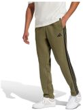 Adidas Essentials 3 Stripes Open Hem Fleece Joggers Groen M / Regular Man