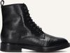 Notre-V 2saint211 Veterboots Dames Zwart Leer Maat 37