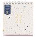 Busy B Bureaukalender 2025 - januari tot december roze spray 2025 kalender met ingebouwde standaard en flip-top binding - A5 werkkalender voor kantoor of thuis, jaarplanner met vakken voor
