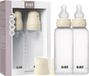 BIBS Biberon - 270ml - Pack de 2 - Tétine en silicone - Ivoire