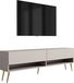 3E 3xE living.com 3xE living TV-meubel 170 cm, kasjmier, gouden schuine poten