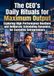 The CEO's Daily Rituals for Maximum Output: Exploring High-Performance Routines and Deliberate Scheduling Dynamics for Executive Entrepreneurs