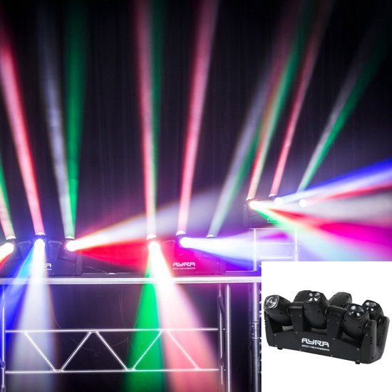 Ayra ERO Hexabeam LED Disco Lichteffect - Muziekgestuurd - 5 Kleuren - DMX