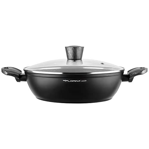 FLORINA Aluminium Kookpot (3,8 l) | 28 cm | Zwart