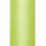 Tissu pailleté tulle - 5x - vert - 15 x 900 cm