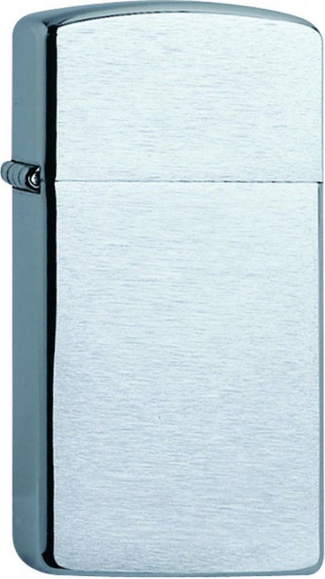 Zippo Slim Brushed Chrome Aansteker