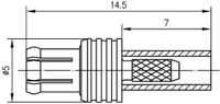 Telegärtner 100027681 MCX-connector Stekker, recht 50 Ω